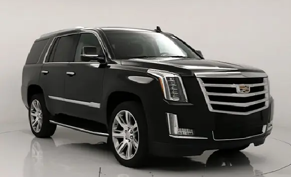 Black luxury suv parked